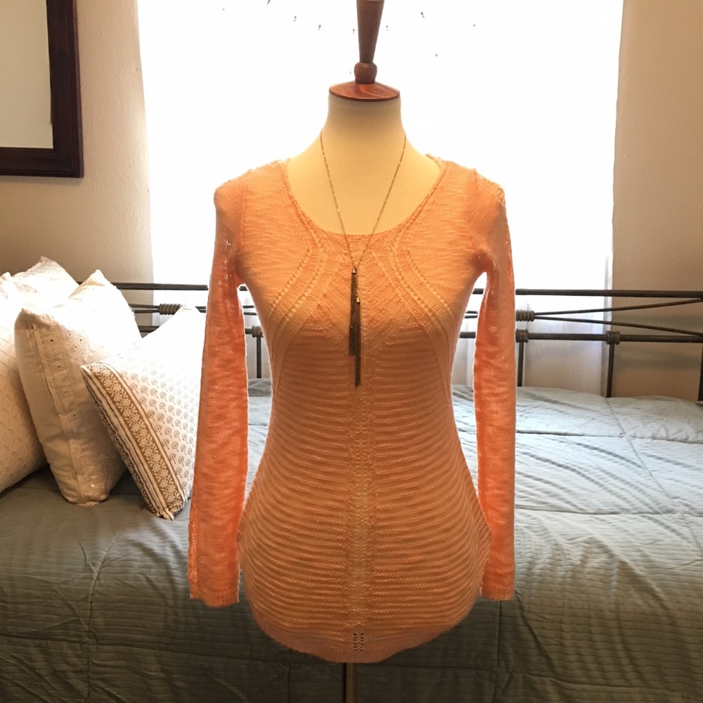 Coral Knit Blouse